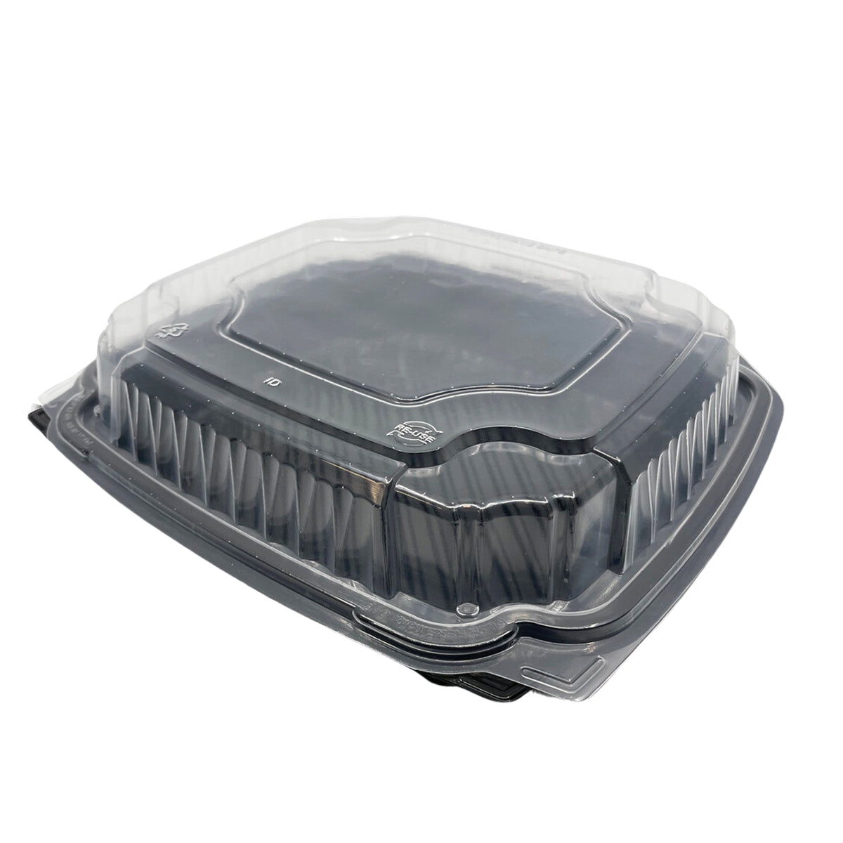 Black Bottom/Clear Top Container