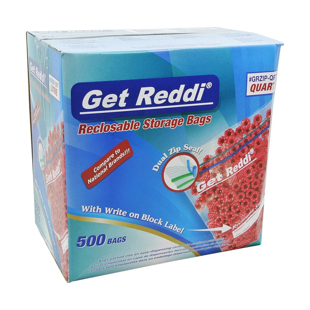 Double Zipper Reclosable Storage Bag